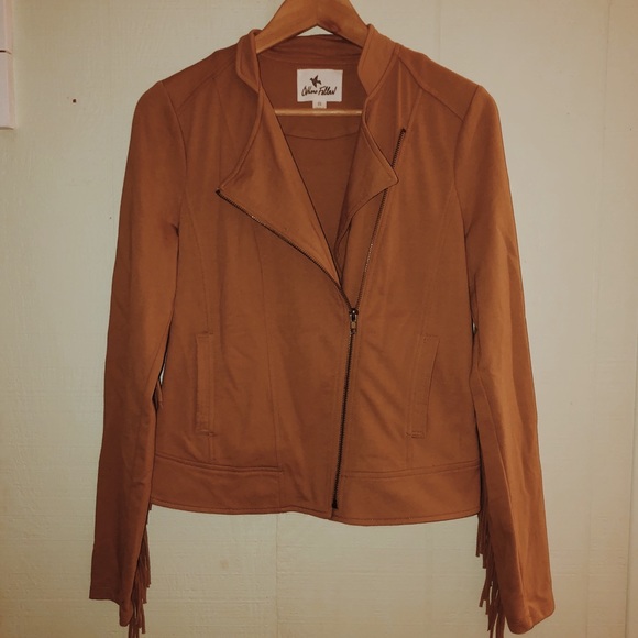 Others Follow Rust Fringe Jacket - Picture 2 of 4